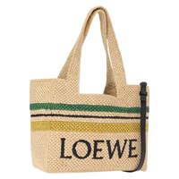 【原宿店限定】ロエベ LOEWE ハンドバッグ ラフィア 2way ベージュ ゴールド レディース BA9225V