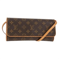 【原宿店限定】ルイ・ヴィトン LOUIS VUITTON ポシェット・ツインGM ショルダーバッグ モノグラム M51852 レディース am9937V