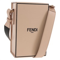 【原宿店限定】フェンディ FENDI ショルダーバッグ レザー ベージュ ゴールド レディース ka578M