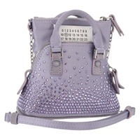 【原宿店限定】ショルダーバッグ Maison Margiela 5AC サテン パープル シルバー レディース 154204M