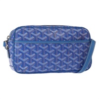 【原宿店限定】ゴヤール GOYARD カップヴェールPM ショルダーバッグ ヘリンボーン PVC ブルー レディース BA9006SAM