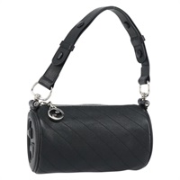 【原宿店限定】グッチ GUCCI ショルダーバッグ レザー ブラック シルバー 760170 レディース ka793V