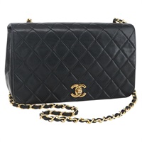 【原宿店限定】シャネル CHANEL ショルダーバッグ マトラッセ チェーン ラムスキン ブラック ゴールド レディース 158000SAV