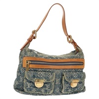 【原宿店限定】ルイ・ヴィトン LOUIS VUITTON バギーPM ショルダーバッグ モノグラムデニム ブルー M95049 レディース 158778V
