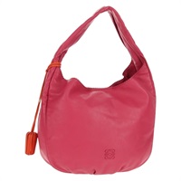 【原宿店限定】ロエベ LOEWE ショルダーバッグ アナグラム レザー ピンク ゴールド レディース 158833V