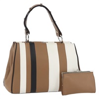 【原宿店限定】プラダ PRADA バイアデラ ショルダーバッグ レザー ブラウン シルバー レディース 158889SAV