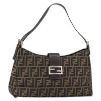 【原宿店限定】フェンディ FENDI マンマバゲット ショルダーバッグ ズッカキャンバス ブラック ブラウン レディース ep12397