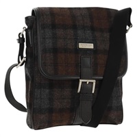 【原宿店限定】バーバリー BURBERRY ショルダーバッグ ノバチェック ブラックレーベル ウール レザー ブラック レディース 160023V