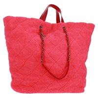 【原宿店限定】シャネル CHANEL ショルダーバッグ マトラッセ チェーン パイル 2way ピンク シルバー レディース 160891SAV