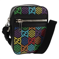 【原宿店限定】グッチ GUCCI ショルダーバッグ GGサイケデリック マルチカラー シルバー 598103 レディース 158061M