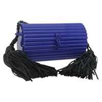 【原宿店限定】サンローラン SAINT LAURENT カサンドラ ショルダーバッグ プラスチック ブルー レディース 159447SAV