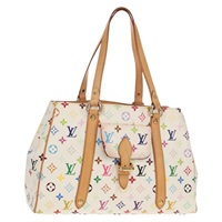 【原宿店限定】ルイ・ヴィトン LOUIS VUITTON オーレリアMM トートバッグ モノグラム・マルチカラー ホワイト M40094 レディース ka465V