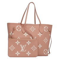 【原宿店限定】ルイ・ヴィトン LOUIS VUITTON ネヴァーフルMM トートバッグ モノグラムアンプラントジャイアント ピンク M46329 レディース am7504A