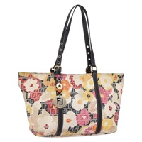 【原宿店限定】フェンディ FENDI トートバッグ ズッキーノキャンバス マルチカラー ゴールド レディース 154751V