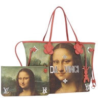 【原宿店限定】ルイ・ヴィトン LOUIS VUITTON ネヴァーフルMM トートバッグ ダヴィンチ マスターズコレクション レッド M43373 レディース 159150SAM