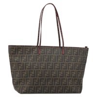 【原宿店限定】フェンディ FENDI トートバッグ ズッカキャンバス PVC ブラック ブラウン レディース 160219V