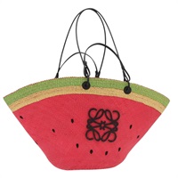 【原宿店限定】ロエベ LOEWE トートバッグ ストロー 2way レッド レディース 158943SAV