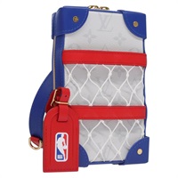 【原宿店限定】ルイ・ヴィトン LOUIS VUITTON ソフトトランク フォーンボックス ボディバッグ LV×NBAタイガラマ ホワイト M80101 レディース JB084S