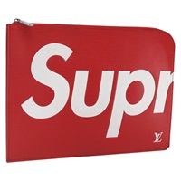 【原宿店限定】ルイ・ヴィトン LOUIS VUITTON ポシェット・ジュールGM クラッチバッグ エピ Supreme レッド ホワイト M67722 レディース 158916M