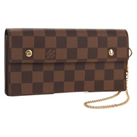 【原宿店限定】ルイ・ヴィトン LOUIS VUITTON ポルトフォイユアコルディオン 長財布 ダミエ エベヌ N60002 レディース am10027V