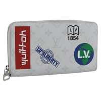 【原宿店限定】ルイ・ヴィトン LOUIS VUITTON ジッピーオーガナイザー 長財布 モノグラムロゴストーリー ホワイト M67824 レディース 148549M