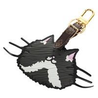 【原宿店限定】ルイ・ヴィトン LOUIS VUITTON ポルト アドレス キーホルダー モノグラムキャットグラム グレー MP2282 レディース 145598A