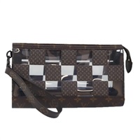 【原宿店限定】ルイ・ヴィトン LOUIS VUITTON スタンドポーチ ポーチ モノグラム チェス M81588 レディース 90498S