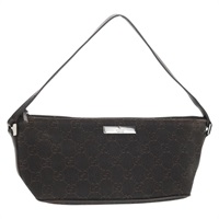 【原宿店限定】グッチ GUCCI アクセサリーポーチ GGキャンバス ブラウン シルバー 07198 レディース 155592V