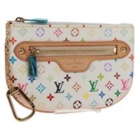 【原宿店限定】ルイ・ヴィトン LOUIS VUITTON ポシェットMM ポーチ モノグラムマルチカラー ホワイト M60028 レディース 159454V