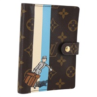 【原宿店限定】ルイ・ヴィトン LOUIS VUITTON アジェンダPM 手帳カバー モノグラムグルーム ブルー R20020 レディース 159183V