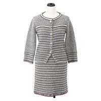 【原宿店限定】シャネル CHANEL 上着 ノーカラーセットアップ ツイード マルチカラー レディース 159499SAM