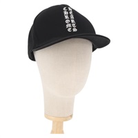 【原宿店限定】クロムハーツ Chrome Hearts キャップ CHプラス　バーティカルロゴ　デニムトラッカーキャップ コットン ブラック レディース 143040M