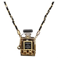 【原宿店限定】シャネル CHANEL ネックレス 香水 メタル ゴールド レディース 148547V