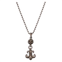 【原宿店限定】クロムハーツ Chrome Hearts ネックレス 1ボールBSフレアチャーム Ag925 シルバー レディース 154960M