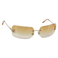 【原宿店限定】シャネル CHANEL サングラス メタル オレンジ レディース yk19634V