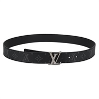 【原宿店限定】ルイ・ヴィトン LOUIS VUITTON 35MM　サンチュールLVイニシャル ベルト モノグラムエクリプス M0450 レディース 135028A