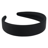 【原宿店限定】シャネル CHANEL キャップ ココマーク カチューシャ サテン ブラック レディース ka1105V