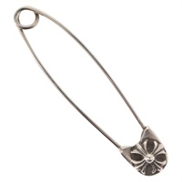 【原宿店限定】クロムハーツ Chrome Hearts タイピン CHプラス　ラージセーフティピン Ag925 シルバー レディース 143054M