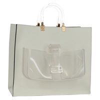 【原宿店限定】フェンディ FENDI ハンドバッグ レザー ホワイト ゴールド レディース 163410M