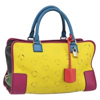 【原宿店限定】ロエベ LOEWE アマソナ36 ハンドバッグ レザー マルチカラー ゴールド レディース 163792V