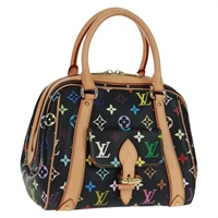 【原宿店限定】ルイ・ヴィトン LOUIS VUITTON プリシラ ハンドバッグ モノグラム・マルチカラー ブラック M40097 レディース ac3881SAV