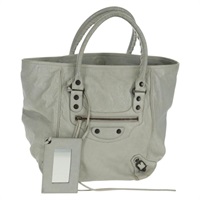 【原宿店限定】バレンシアガ BALENCIAGA ザ サンデー ハンドバッグ レザー グレー 228750 レディース fm5028V