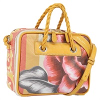 【原宿店限定】バレンシアガ BALENCIAGA ハンドバッグ フラワー キャンバス 2way ピンク シルバー レディース 157542V