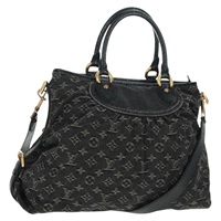 【原宿店限定】ルイ・ヴィトン LOUIS VUITTON ネオカヴィMM ハンドバッグ モノグラムデニム 2way ブラック M95351 レディース 154249SAV