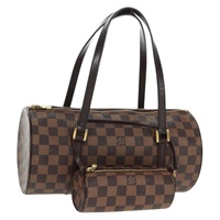 【原宿店限定】ルイ・ヴィトン LOUIS VUITTON パピヨン30 ハンドバッグ ダミエ エベヌ N51303 レディース 163047V