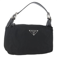 【原宿店限定】プラダ PRADA ハンドバッグ ナイロン ブラック シルバー レディース SW1889V
