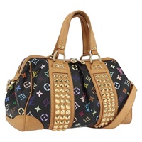 【原宿店限定】ルイ・ヴィトン LOUIS VUITTON コートニーMM ハンドバッグ モノグラムマルチカラー 2way ブラック M45642 レディース 163673SAV