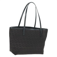【原宿店限定】フェンディ FENDI ハンドバッグ ズッキーノキャンバス ブラック シルバー レディース ep12758V