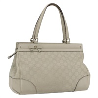 【原宿店限定】グッチ GUCCI ハンドバッグ プリンシー GGキャンバス グッチシマ ホワイト ゴールド 257063 レディース ka1696V