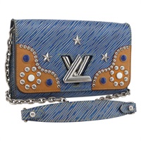 【原宿店限定】ルイ・ヴィトン LOUIS VUITTON ツイストMM ショルダーバッグ エピデニム ブルー M50271 レディース ka1523M